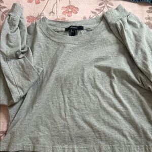Forever 21 Heather Gray Long Sleeve Top